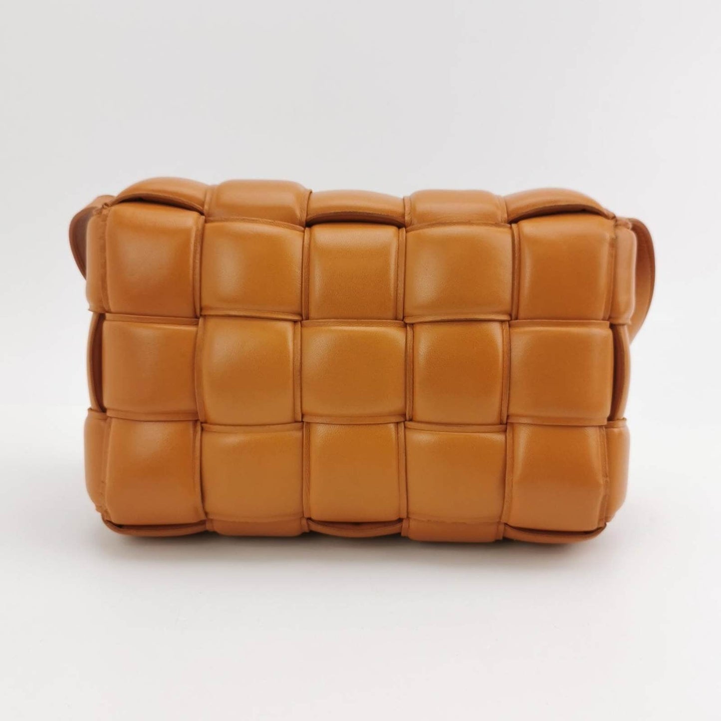 Bottega Veneta Padded Cassette Caramel Leather Crossbody Bag