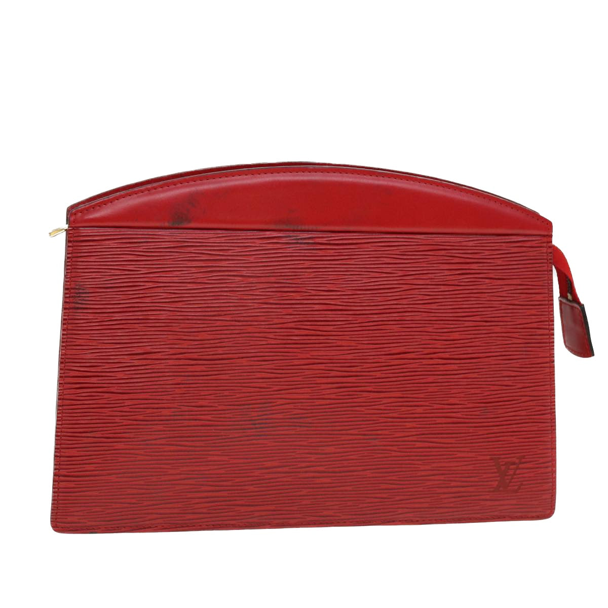 LOUIS VUITTON Epi Trousse Crete Clutch Bag Red M48407 LV 44301
