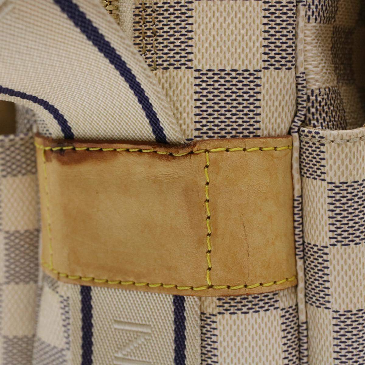 LOUIS VUITTON Damier Azur Naviglio Shoulder Bag N51189 LV Auth 45403