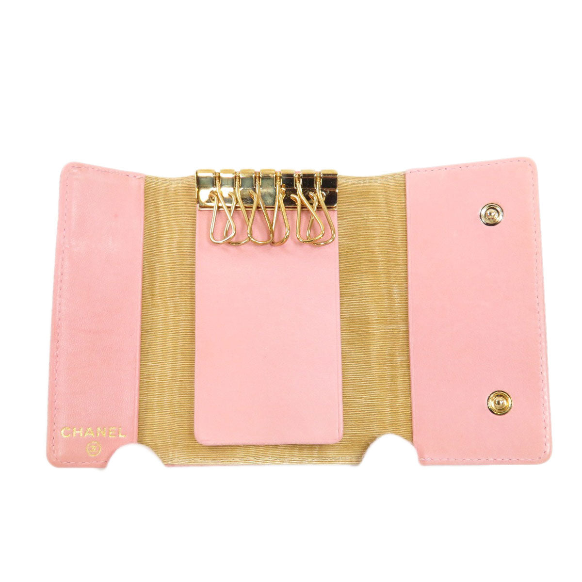Chanel Cocomark Key Case Caviar Skin Pink