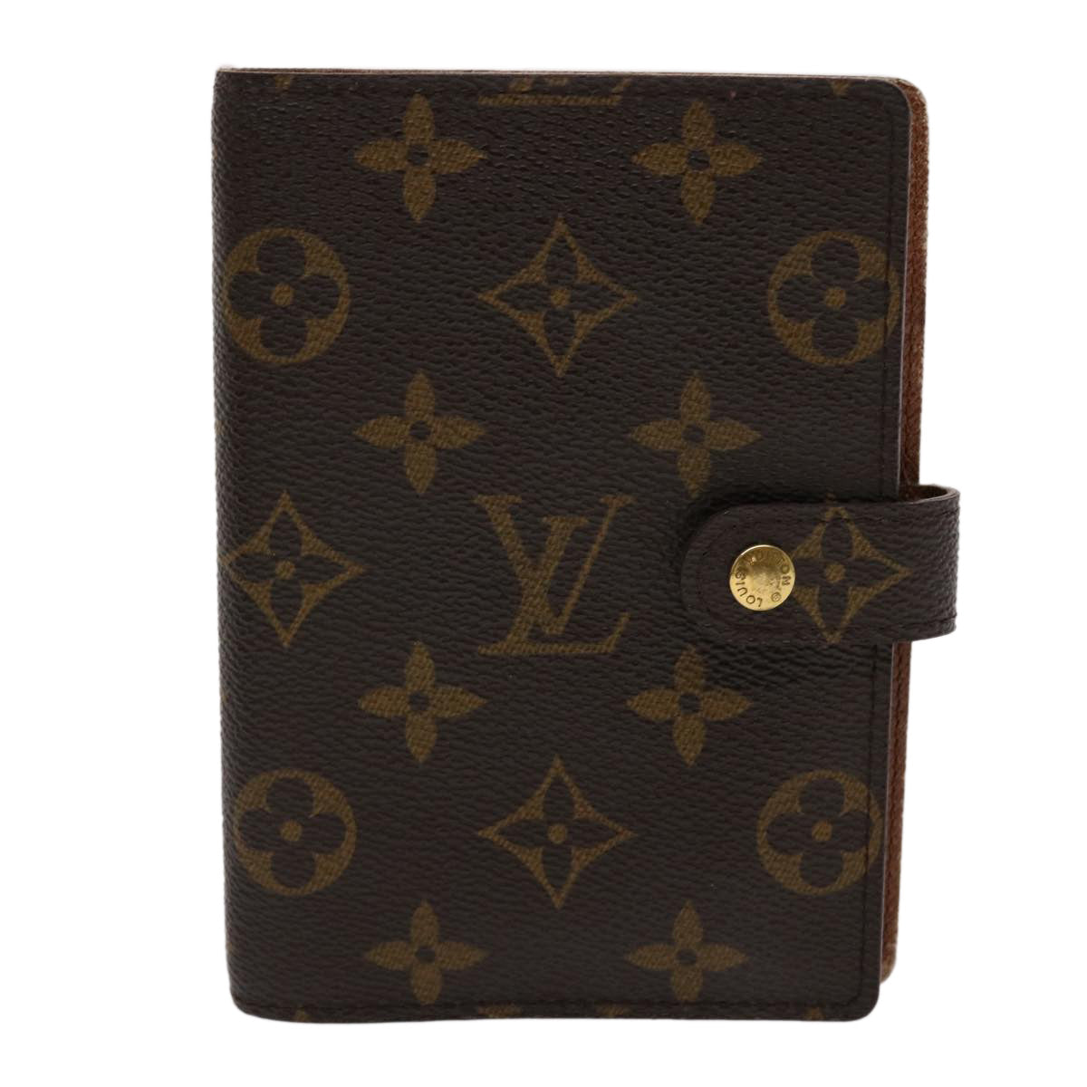 LOUIS VUITTON Monogram Agenda PM Day Planner Cover R20005 LV Auth 46198