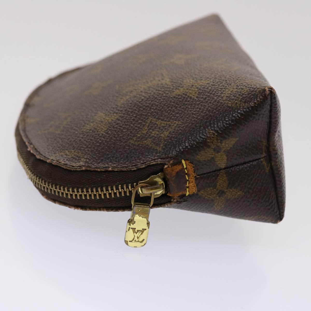 LOUIS VUITTON Monogram Pochette Cosmetic PM Cosmetic Pouch M47515 LV Auth 46906
