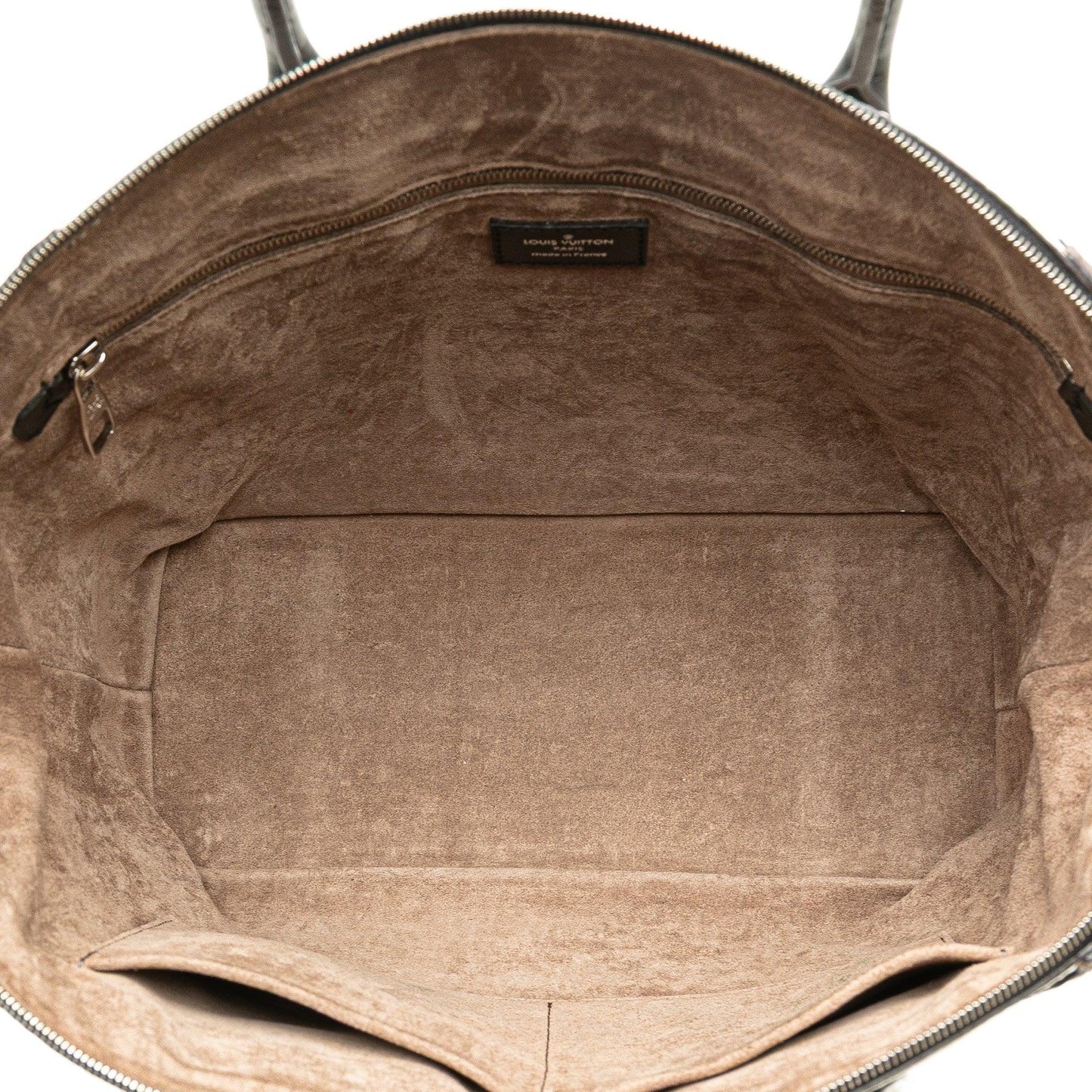 White Louis Vuitton Bicolor Taurillon Cuir Soft Lockit PM Satchel