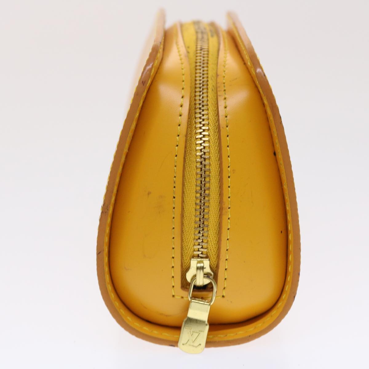 LOUIS VUITTON Epi Dauphine PM Pouch Yellow M48449 LV Auth 47174