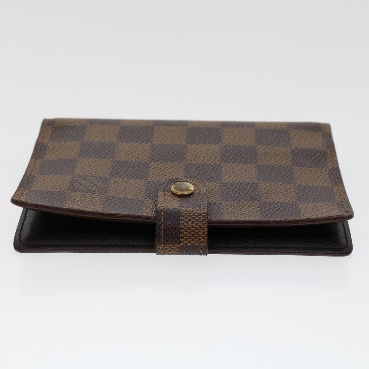 LOUIS VUITTON Damier Ebene Agenda PM Day Planner Cover R20029 LV Auth 47304