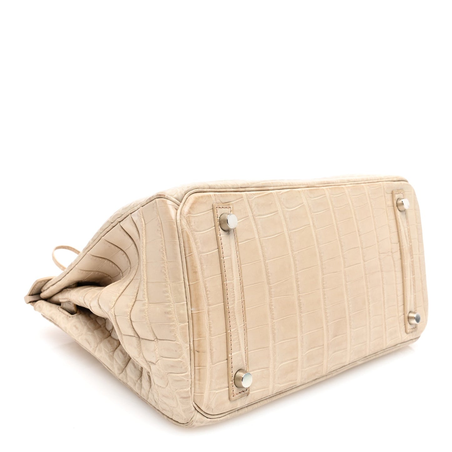 Hermes Matte Niloticus Crocodile Birkin 30 Parchemin