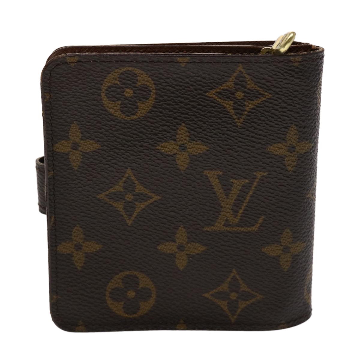 LOUIS VUITTON Monogram Compact Zip Wallet M61667 LV 47877