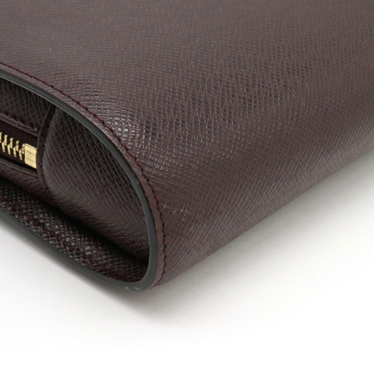 Louis Vuitton Bordeaux Leather Baikal clutch bag