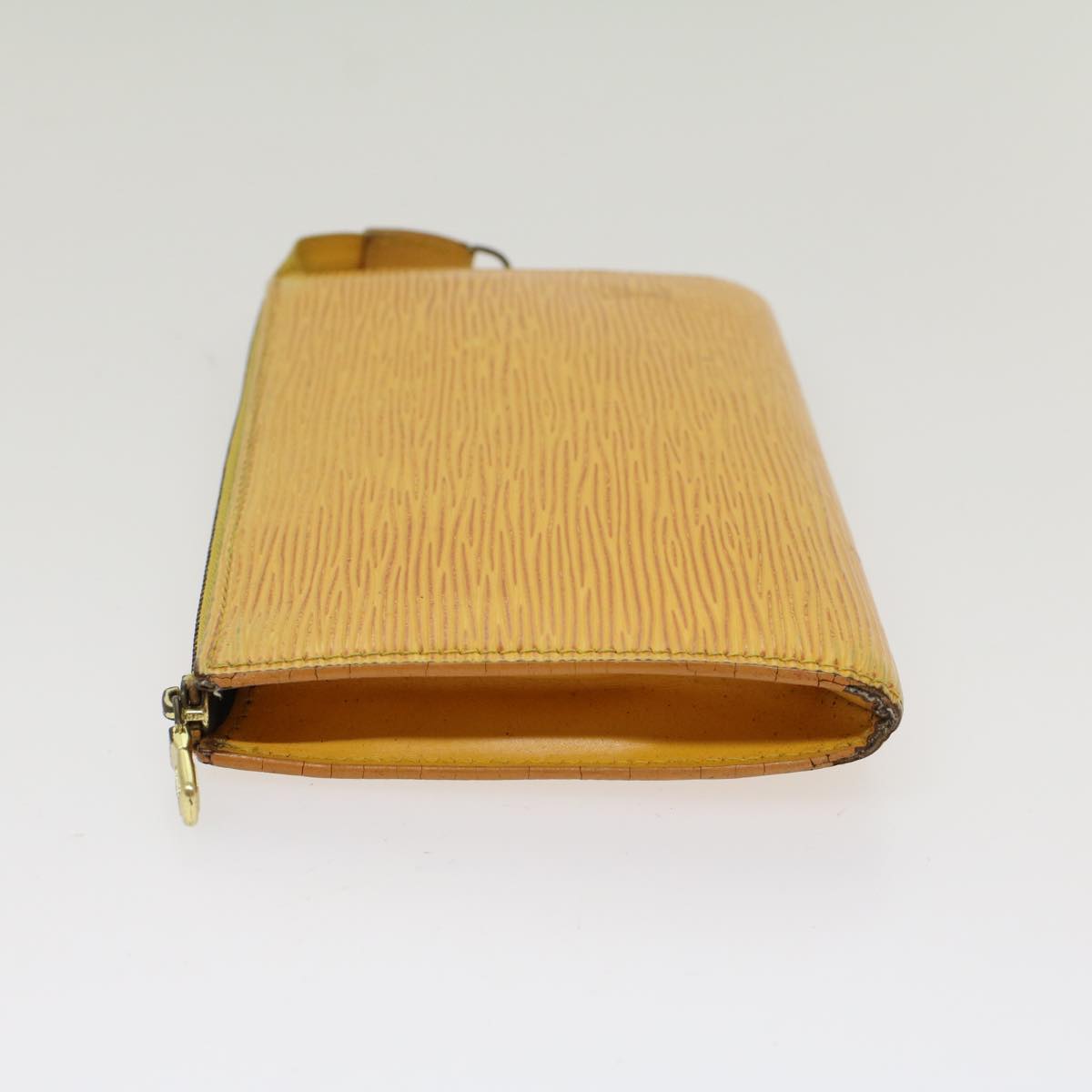 LOUIS VUITTON Epi Pochette Accessoires Accessory Pouch Yellow M52989 Auth 48385