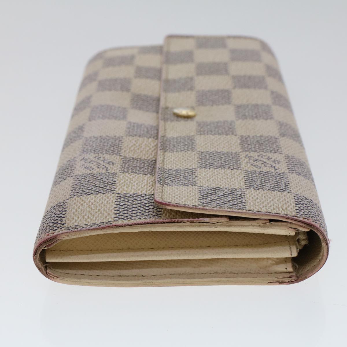 LOUIS VUITTON Damier Azur Portefeuille Sarah Long Wallet N63208 LV 48479