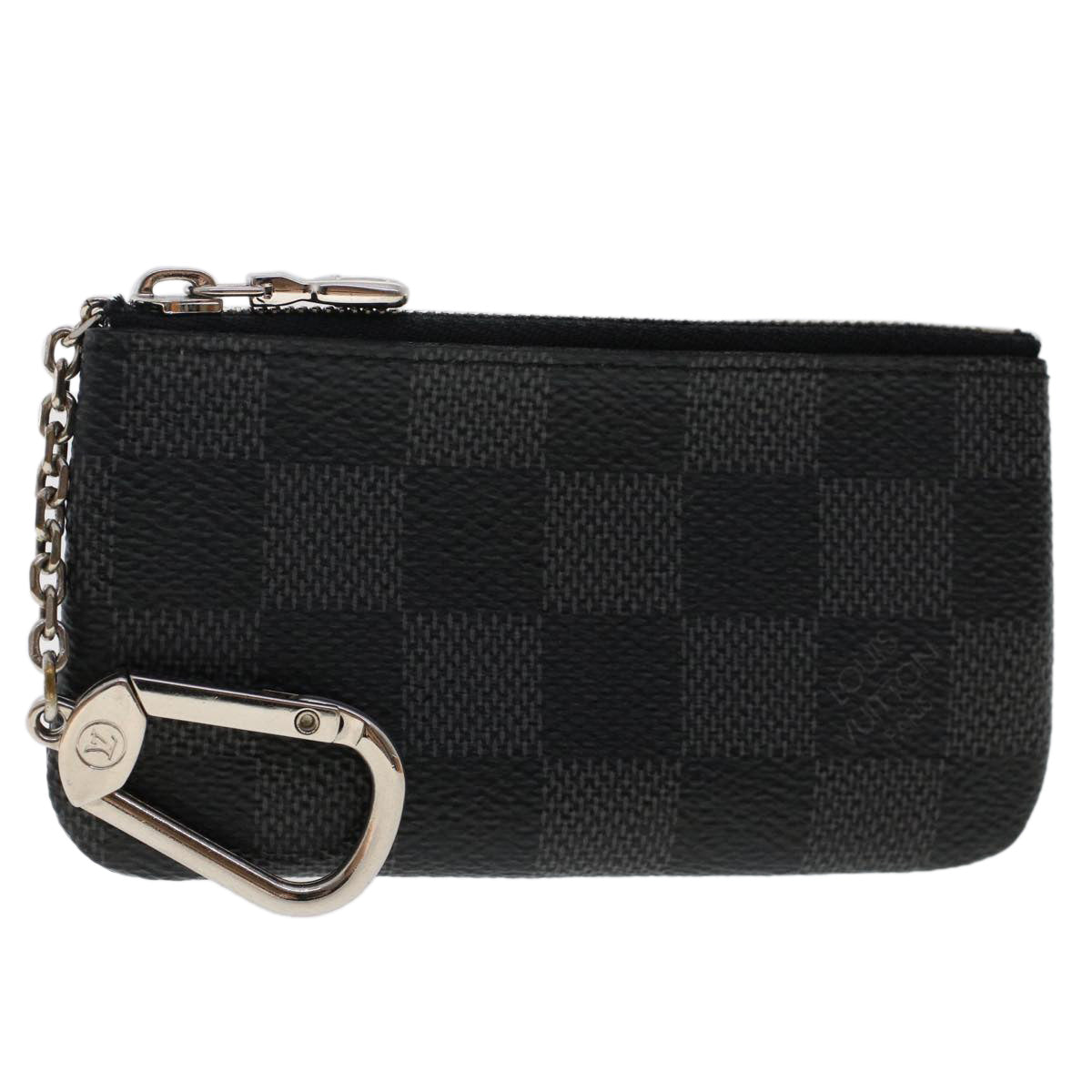 LOUIS VUITTON Damier Graphite Pochette Cles Coin Purse N60155 LV 48781