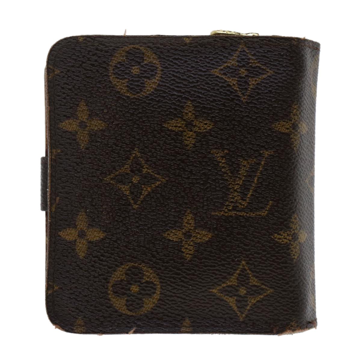 LOUIS VUITTON Monogram Compact Zip Wallet M61667 LV 48893