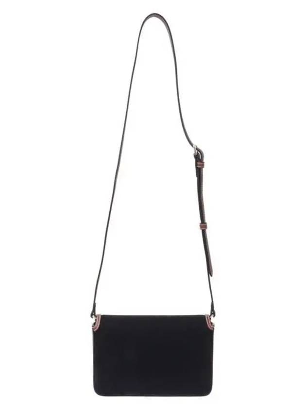 Luxury Burberry Cotton Technical Leather Cross Bag