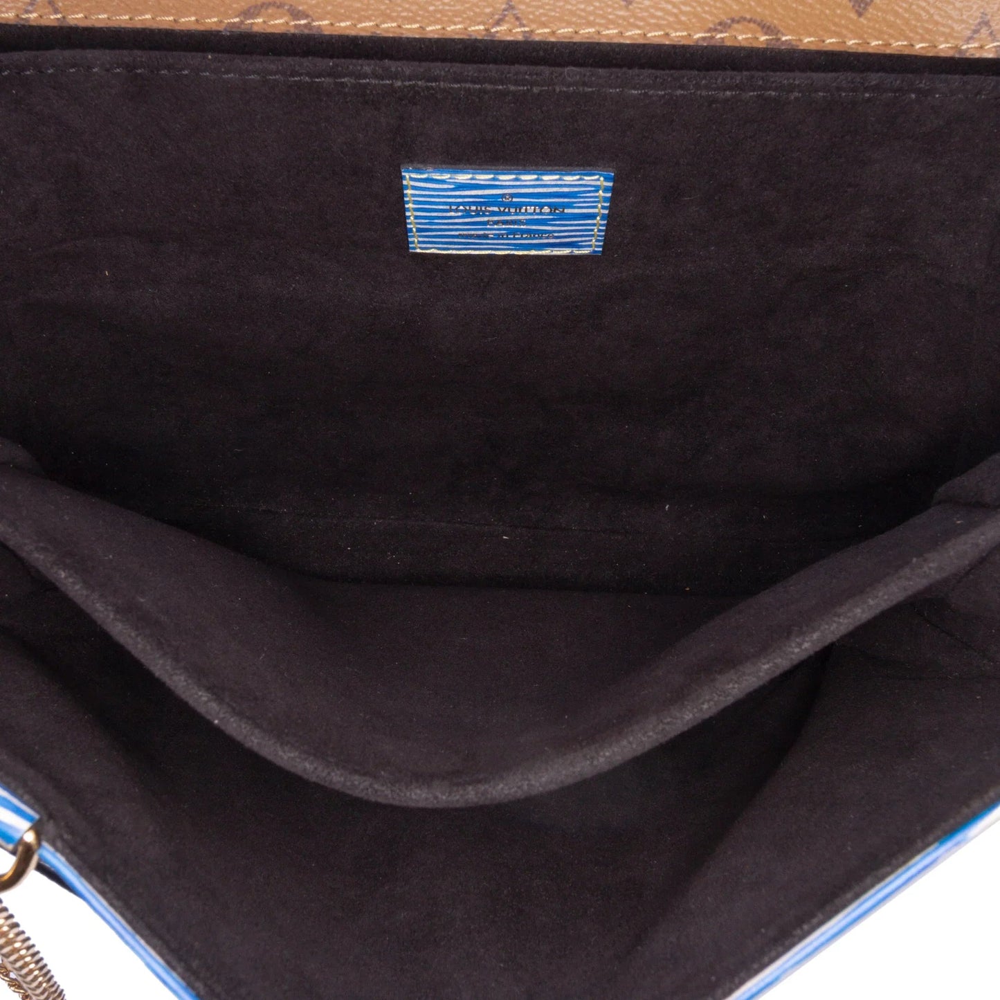 Blue Louis Vuitton Epi Denim Pochette Metis Satchel