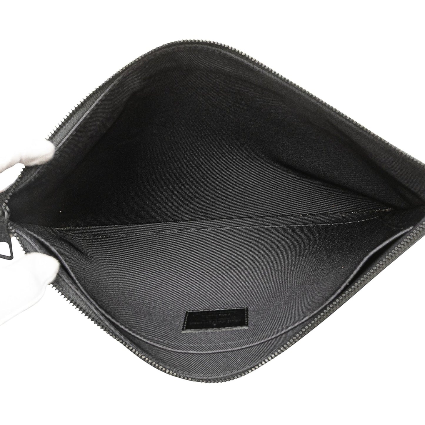 Black Louis Vuitton Taiga Rainbow Pochette A4 Clutch Bag