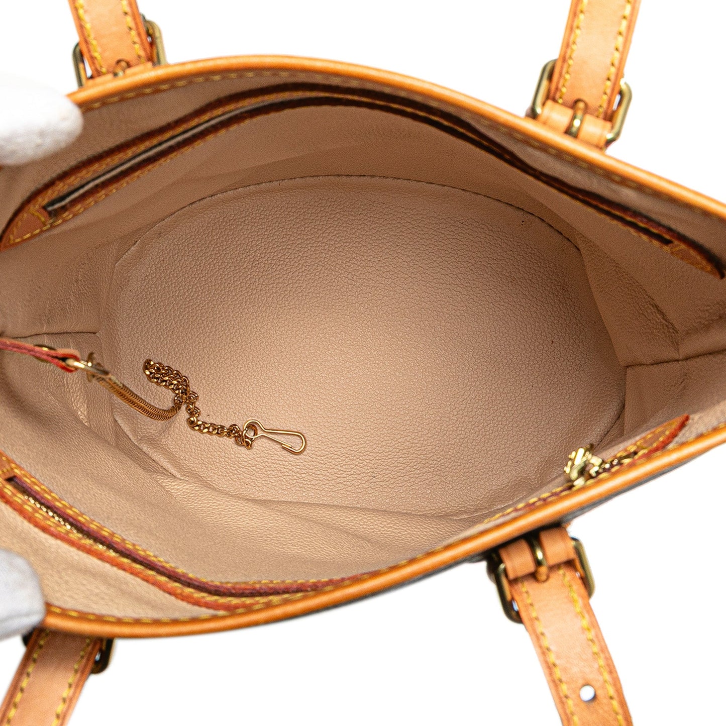 Brown Louis Vuitton Monogram Petit Bucket