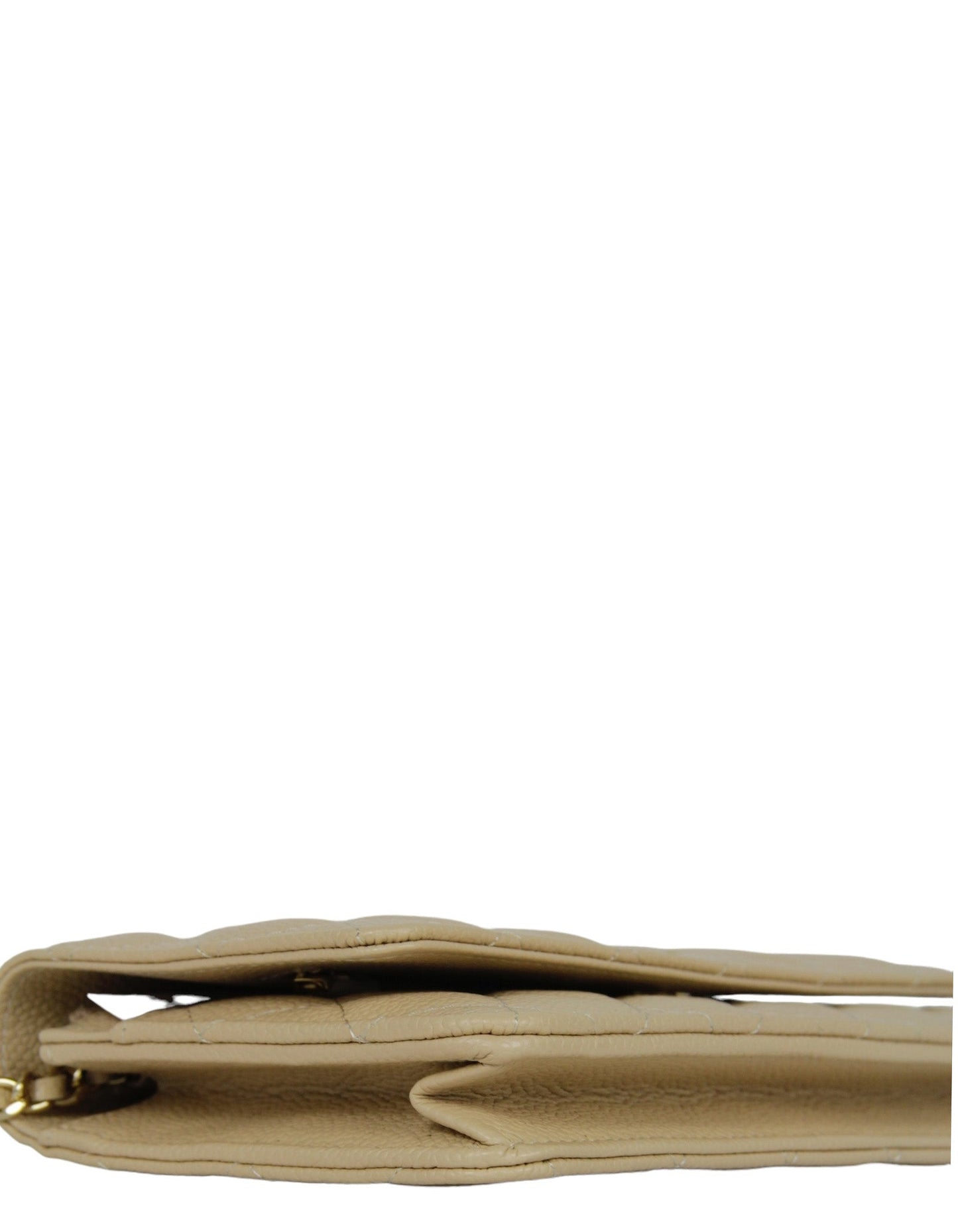 Chanel NWT Beige Caviar Leather WOC Crossbody