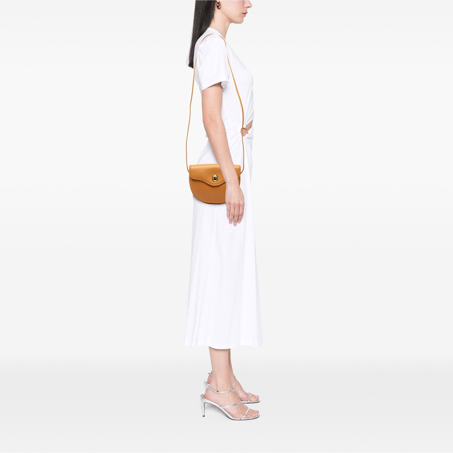 Brown Dior Pebbled Leather Crossbody