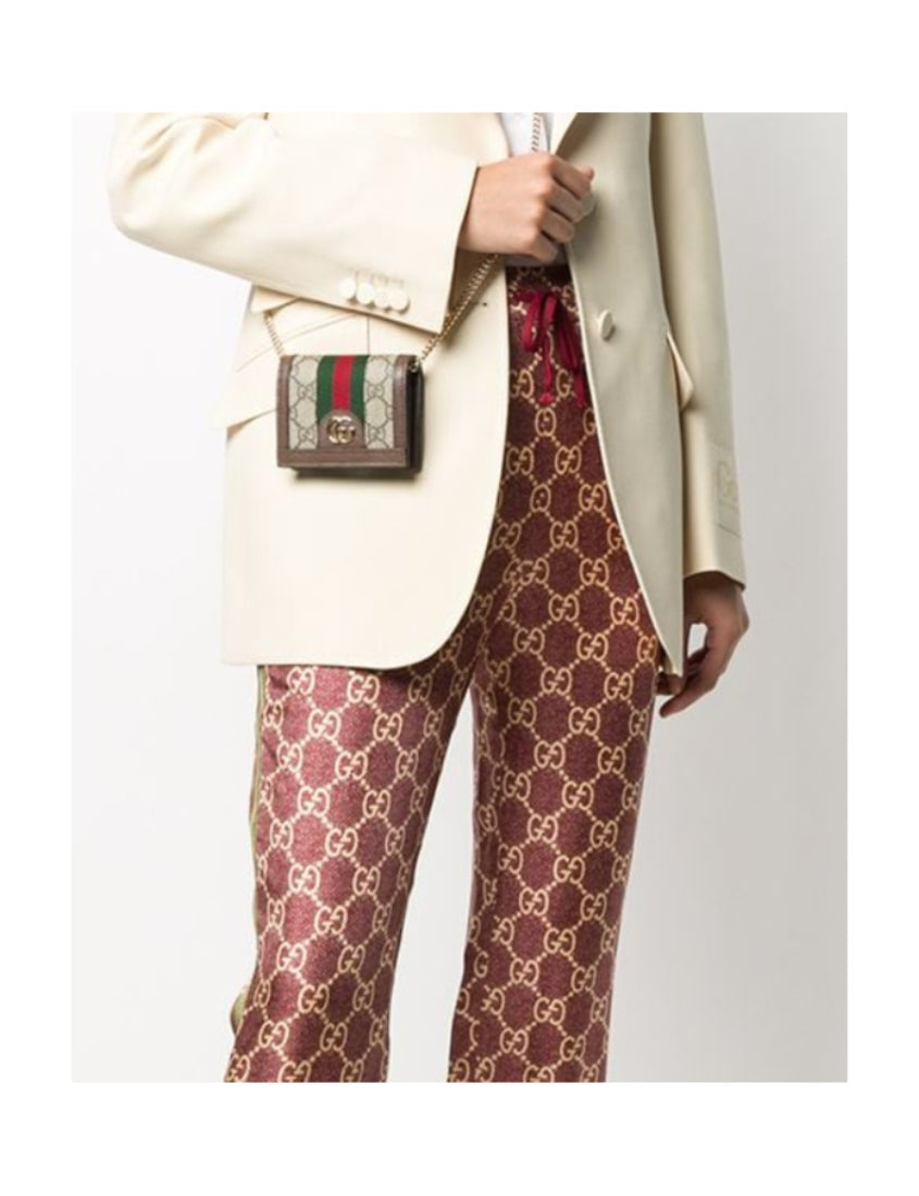Gucci Canvas Chain Crossbody Style 2