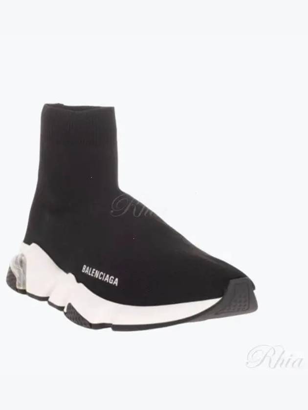 Luxury Balenciaga Trending 2026 Speed Trainer Clear Sole High Top Sneakers Black