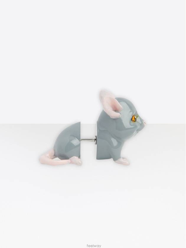 Luxury Balenciaga Trending 2026 Happy Rat Stud Earrings