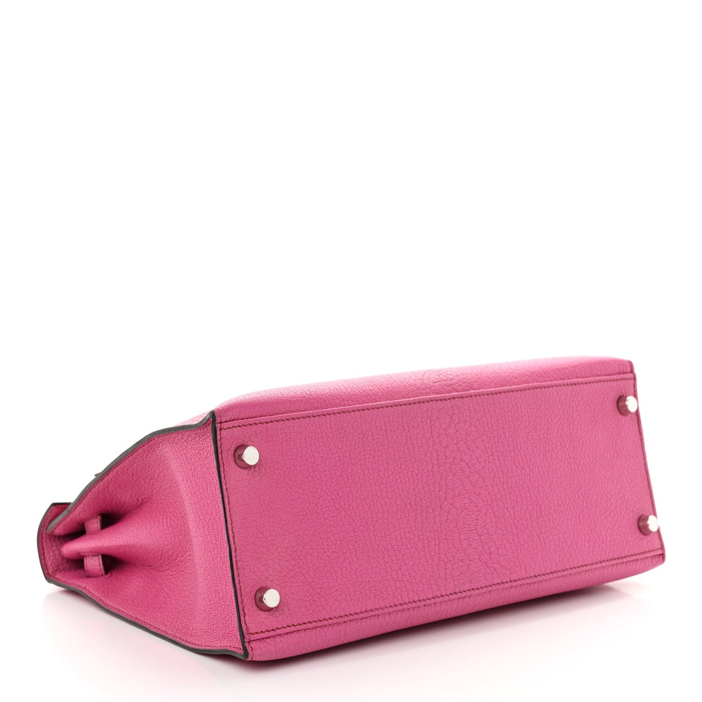 Hermes Chevre De Coromandel Kelly Sellier 28 Fuchsia