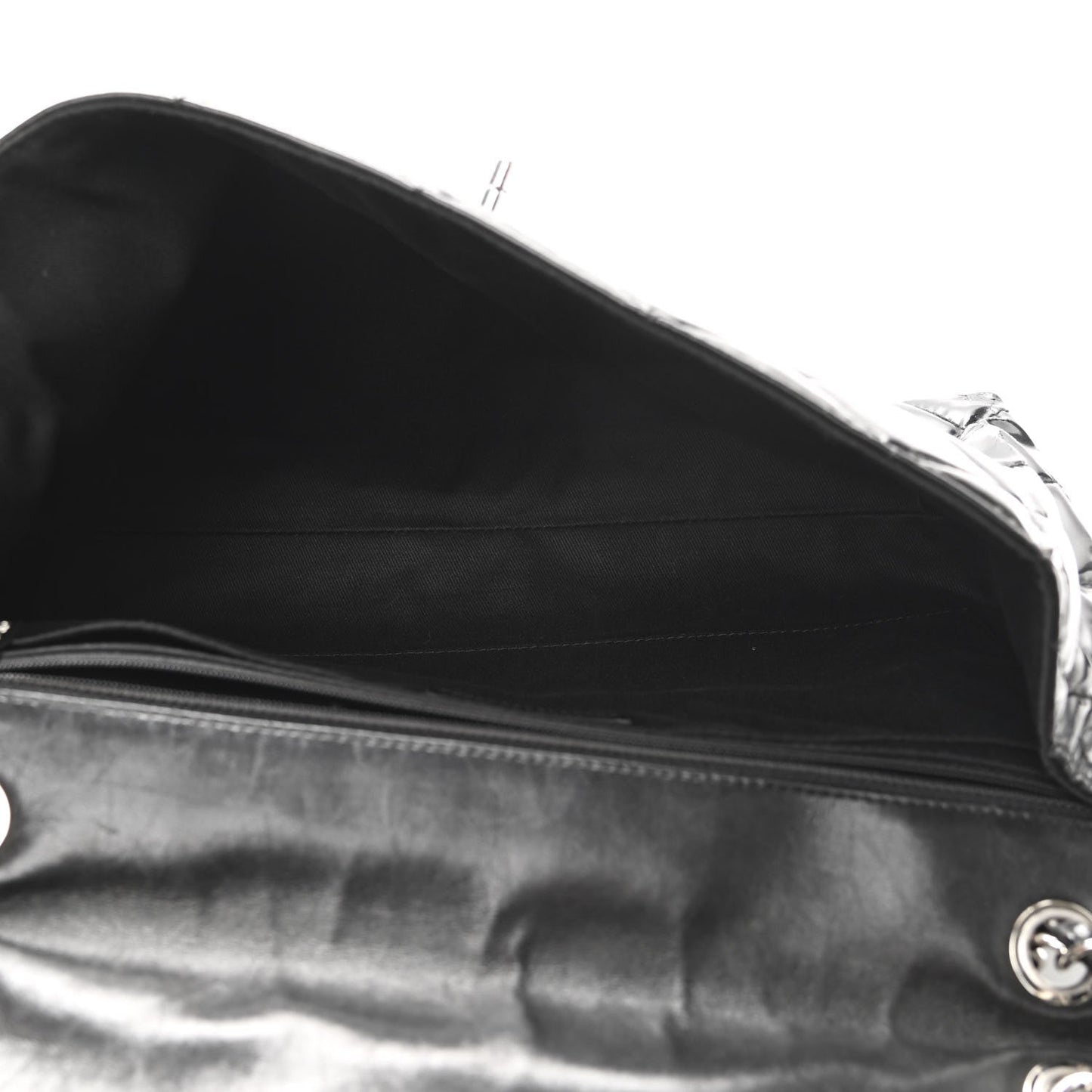 Chanel Vinyl Quilted In The Business Flap Bag Black