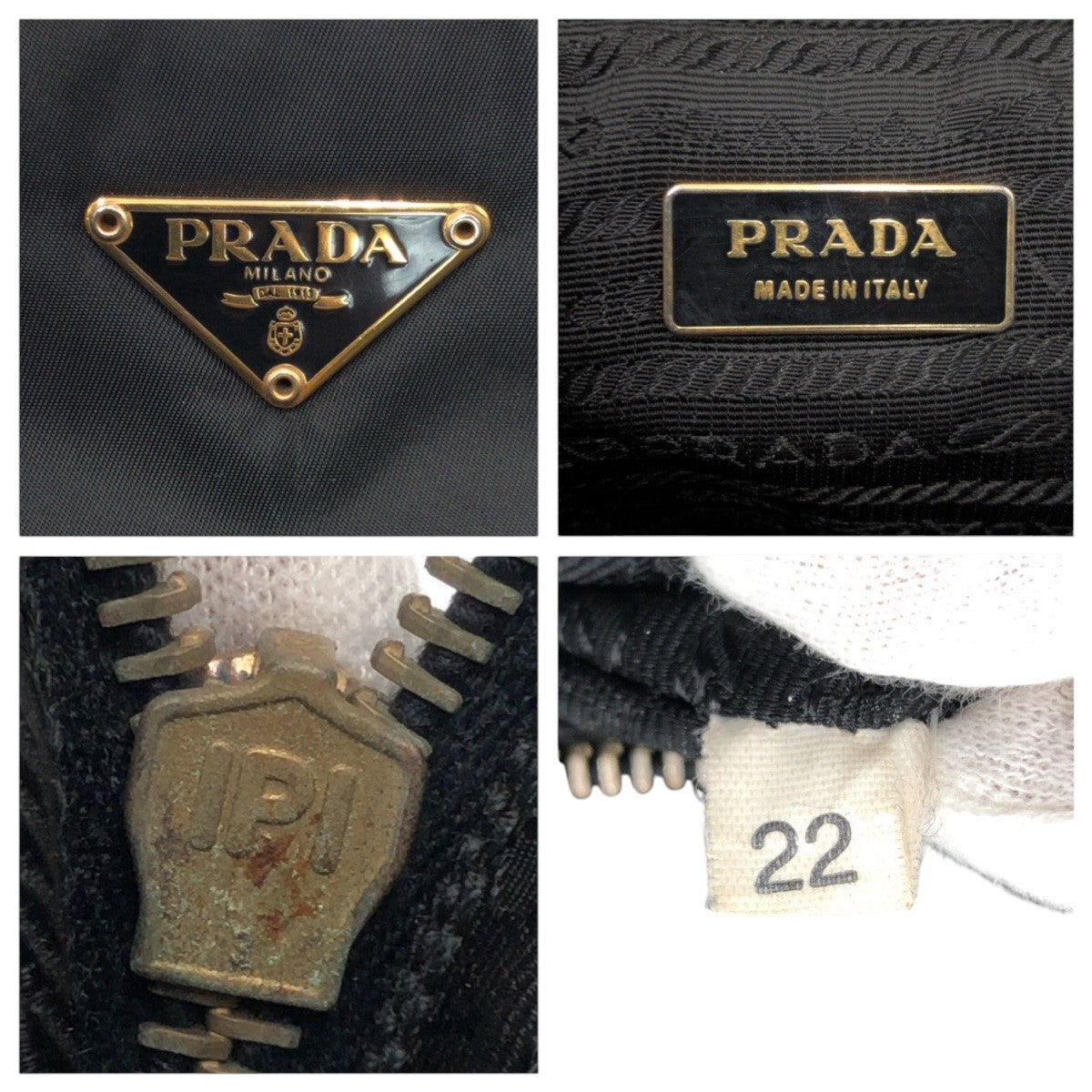 Prada Tessuto Triangle Logo Nylon Tote Bag