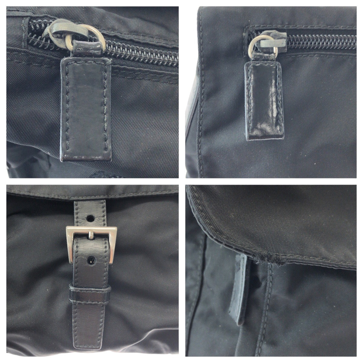 PRADA Shoulder Bag 50 Nylon Black SilverMetal Crossbody Shoulder Bag Unisex Test Triangle With logo Women(Unisex)