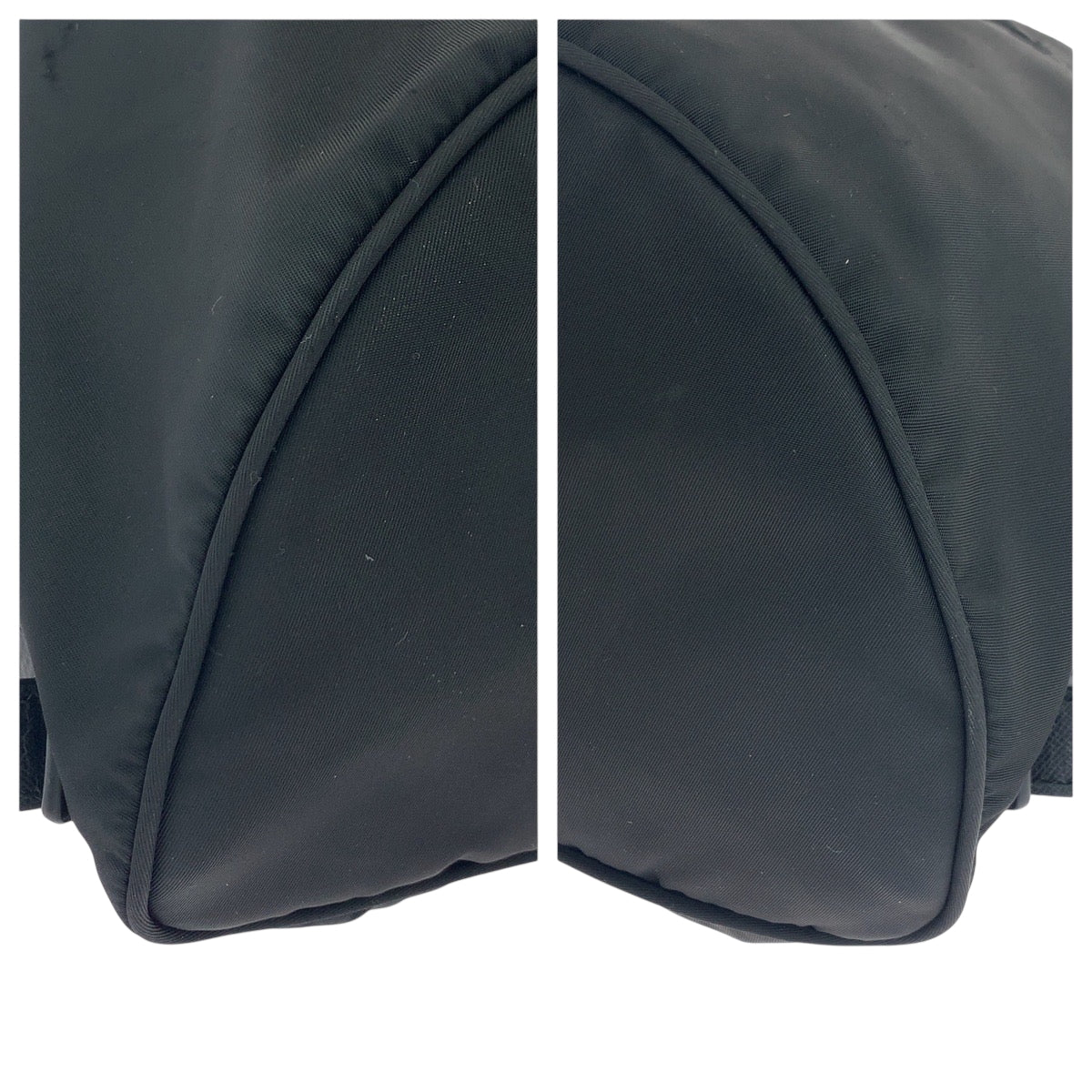 PRADA Backpack 1BZ032 Nylon Black Silver Metal Backpack Backpack Test Triangle With logo Women