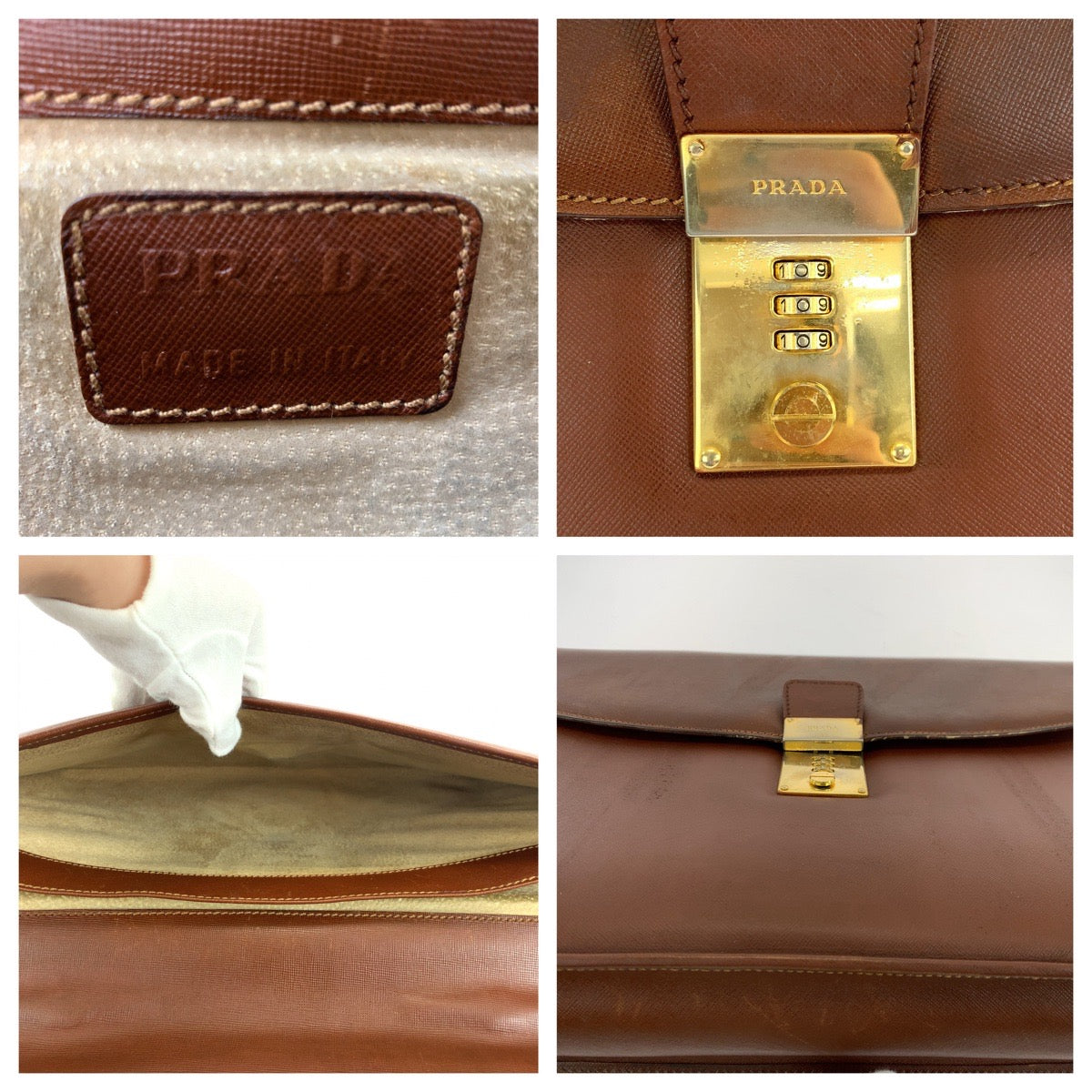 Prada Saffiano Leather Business Bag