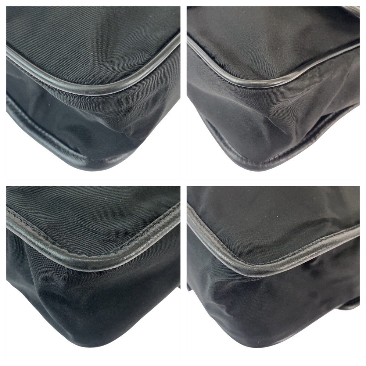 PRADA Shoulder Bag Nylon black Crossbody Shoulder Bag Messenger Bag Test Triangle With logo mens(Unisex)