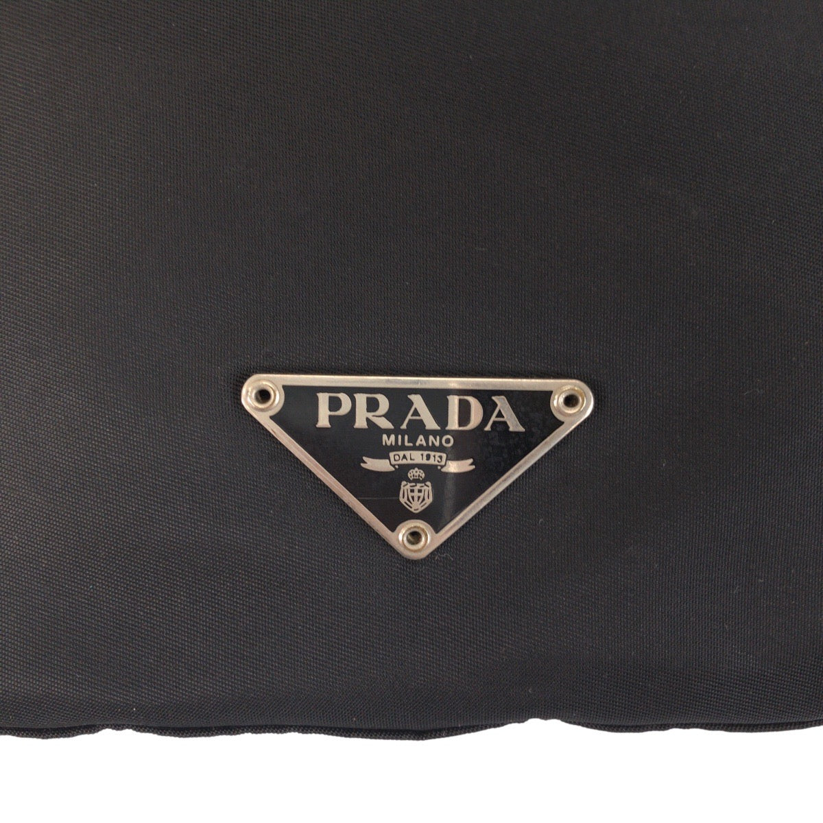 PRADA Shoulder Bag Nylon Black SilverMetal Crossbody Shoulder Bag Messenger Bag Test Triangle With logo Women