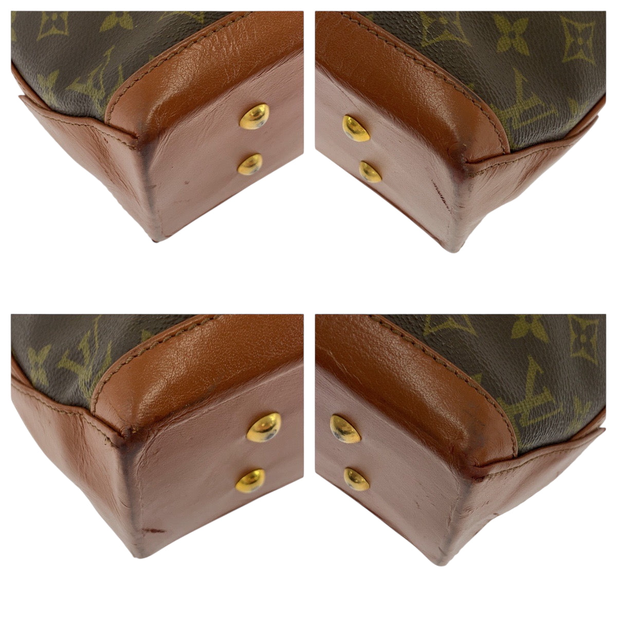 LOUIS VUITTON Tote Bag M42425 PVC Brown Gold Metal Tote Bag Shoulder Bag Monogram Sack Weekend PM mens