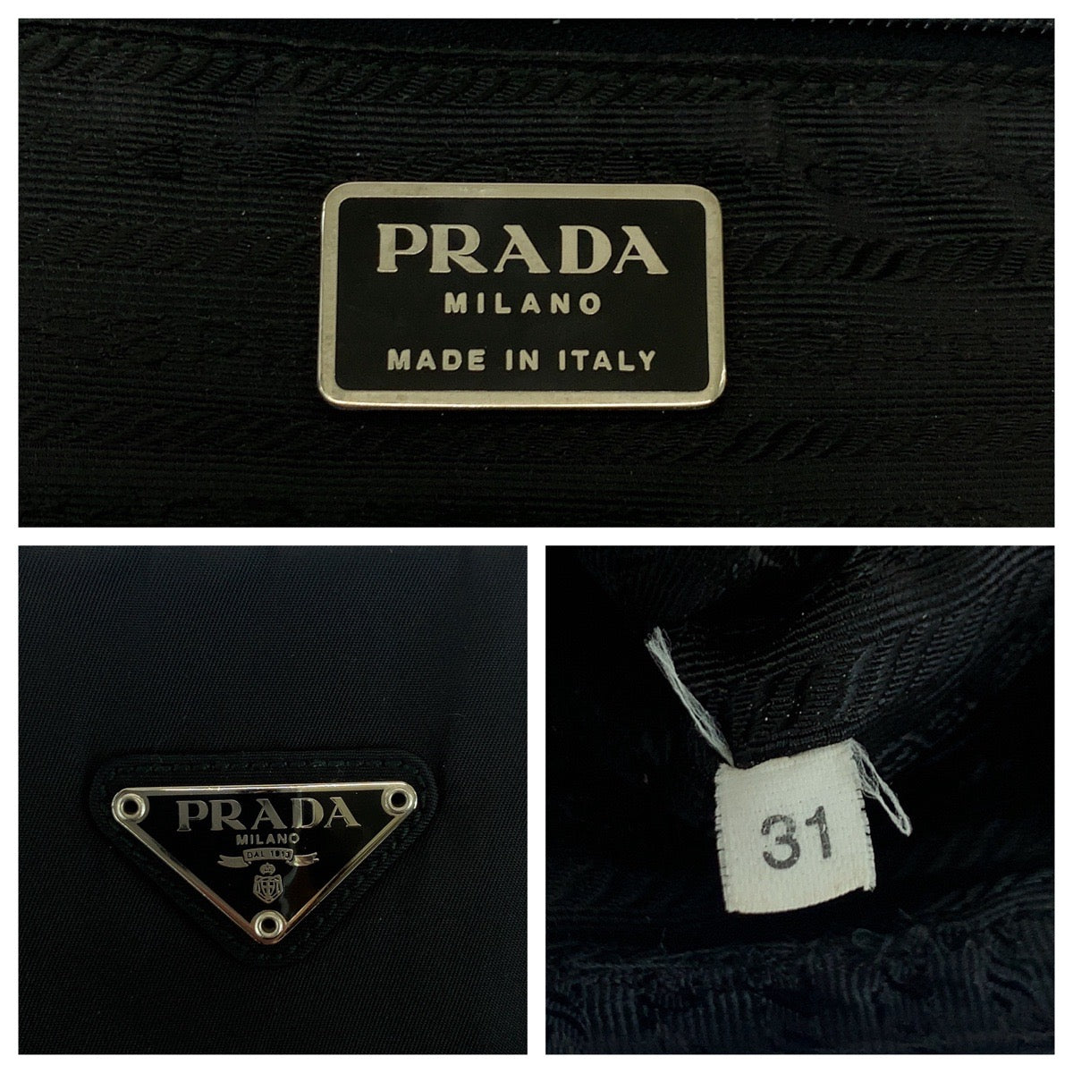 Prada Tessuto Triangle Logo 2way bag