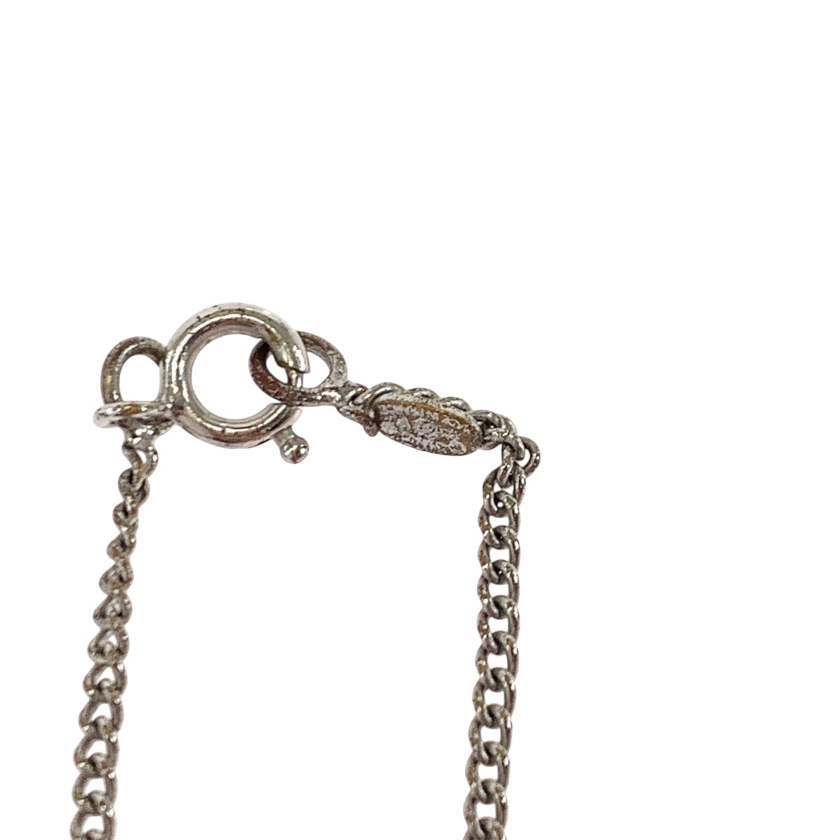 CHANEL Necklace plating Silver COCO Mark rhinestone Women