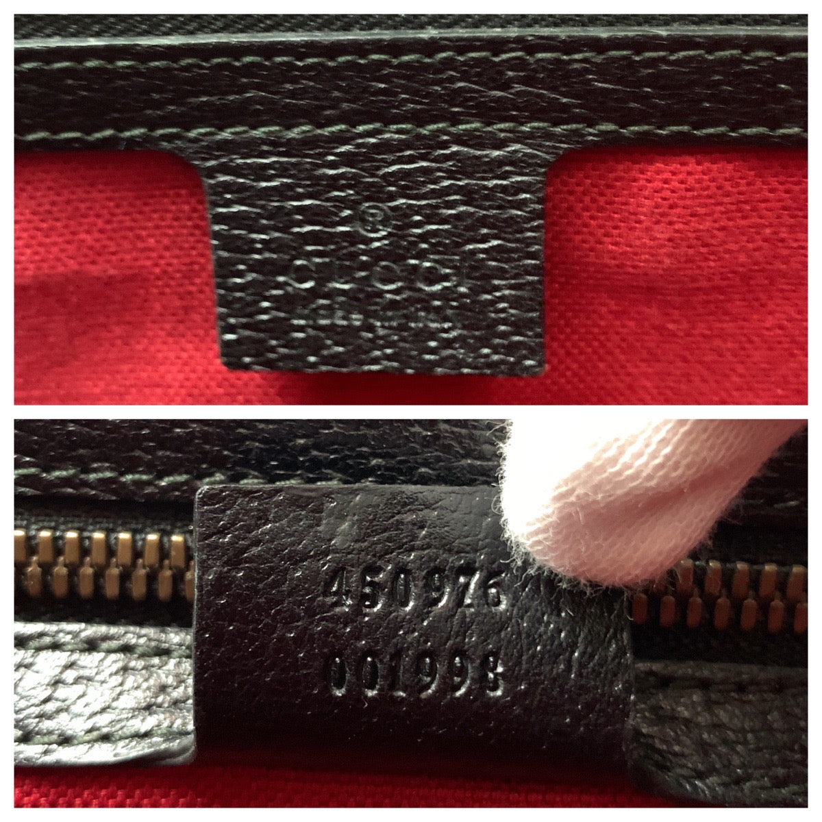 Gucci Sheline Line Leather 2way Shoulder Bag