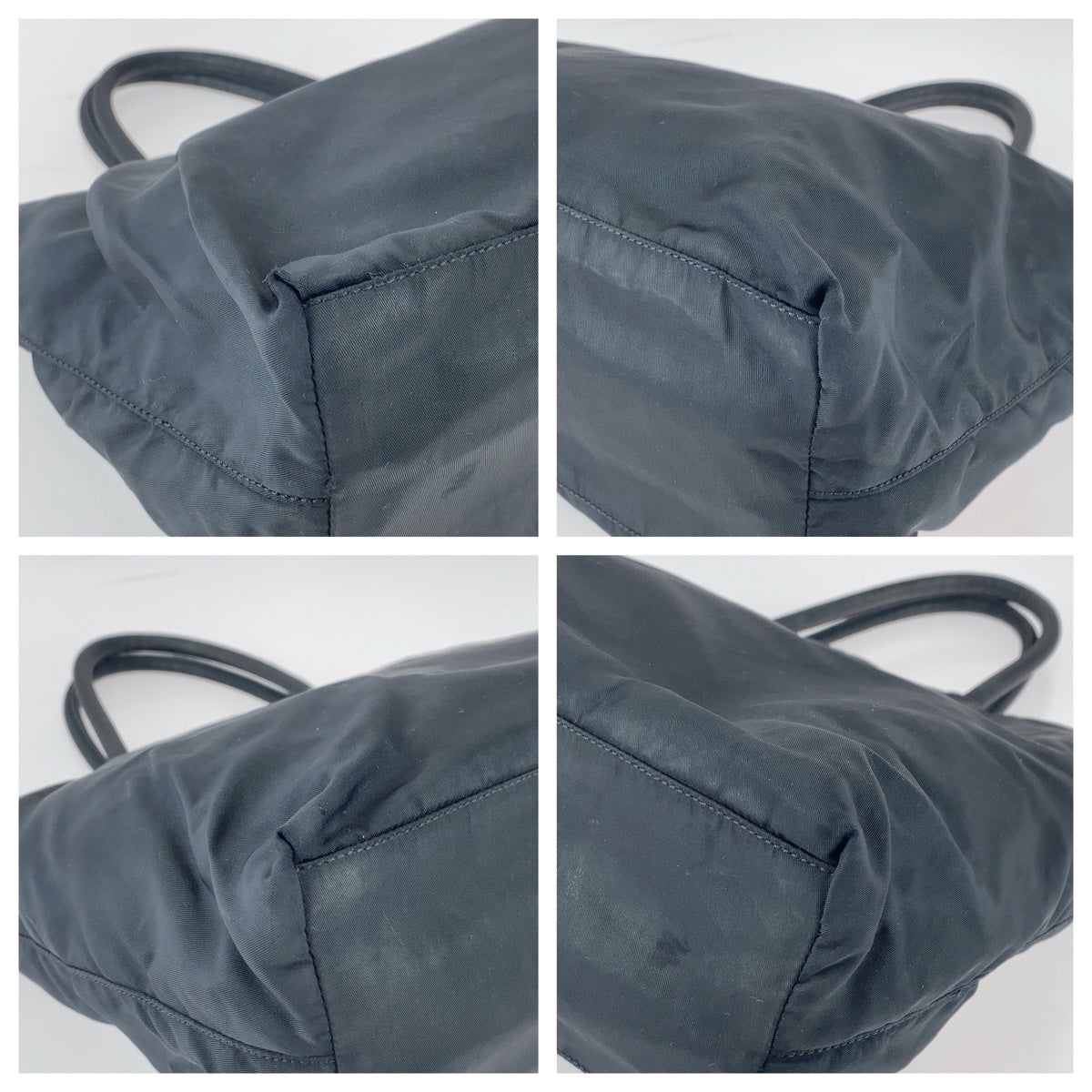 PRADA Tote Bag Nylon black Tote Bag handbag Test Triangle With logo Women