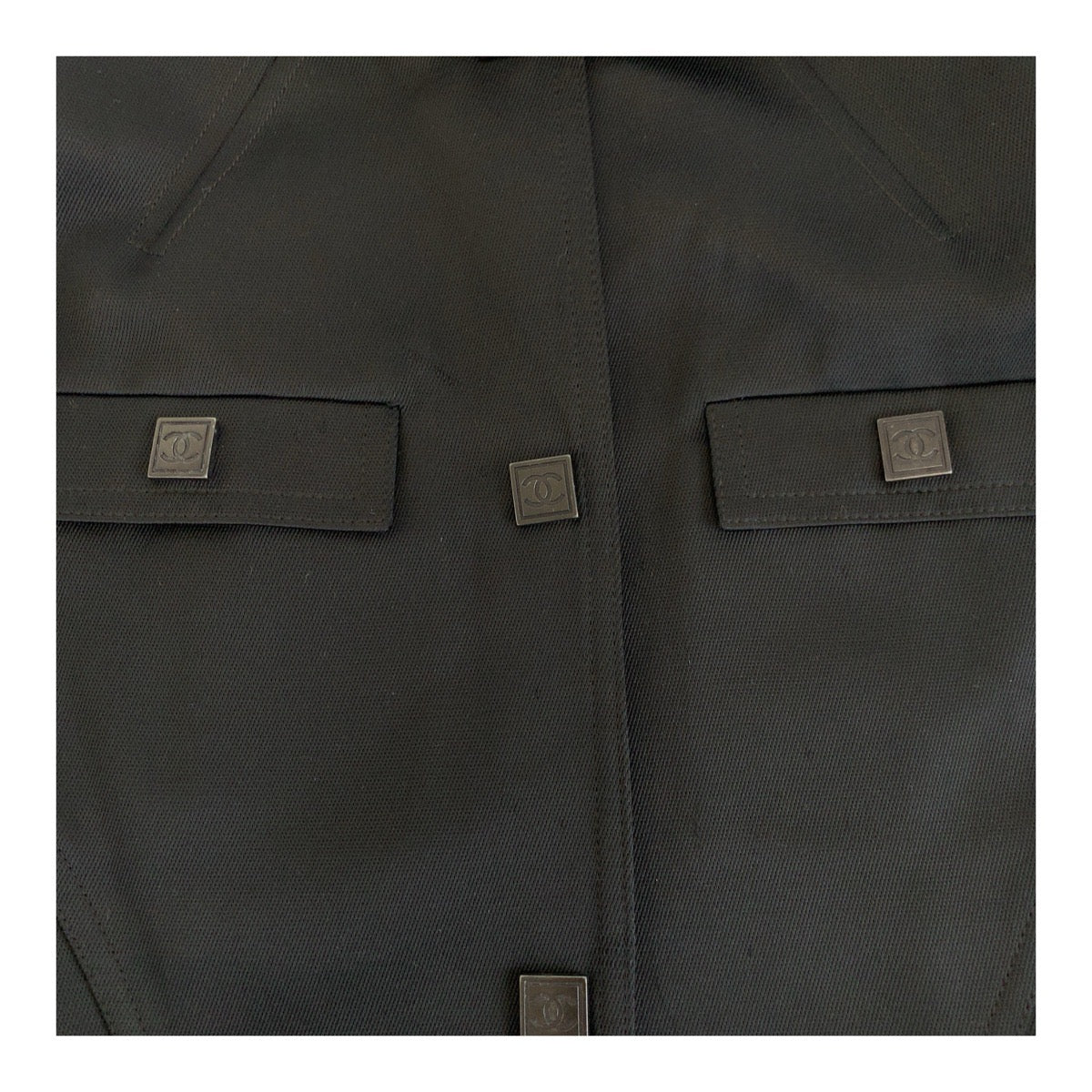 CHANEL tailored jacket P29264 cotton Black black Sports line COCO Mark 34