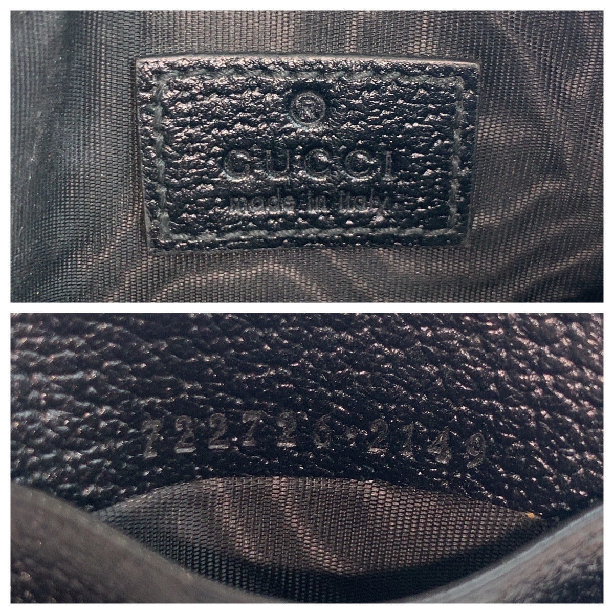 GUCCI Coin case 722726 leather black Coin case Fragment case Card case Double G mens(Unisex)