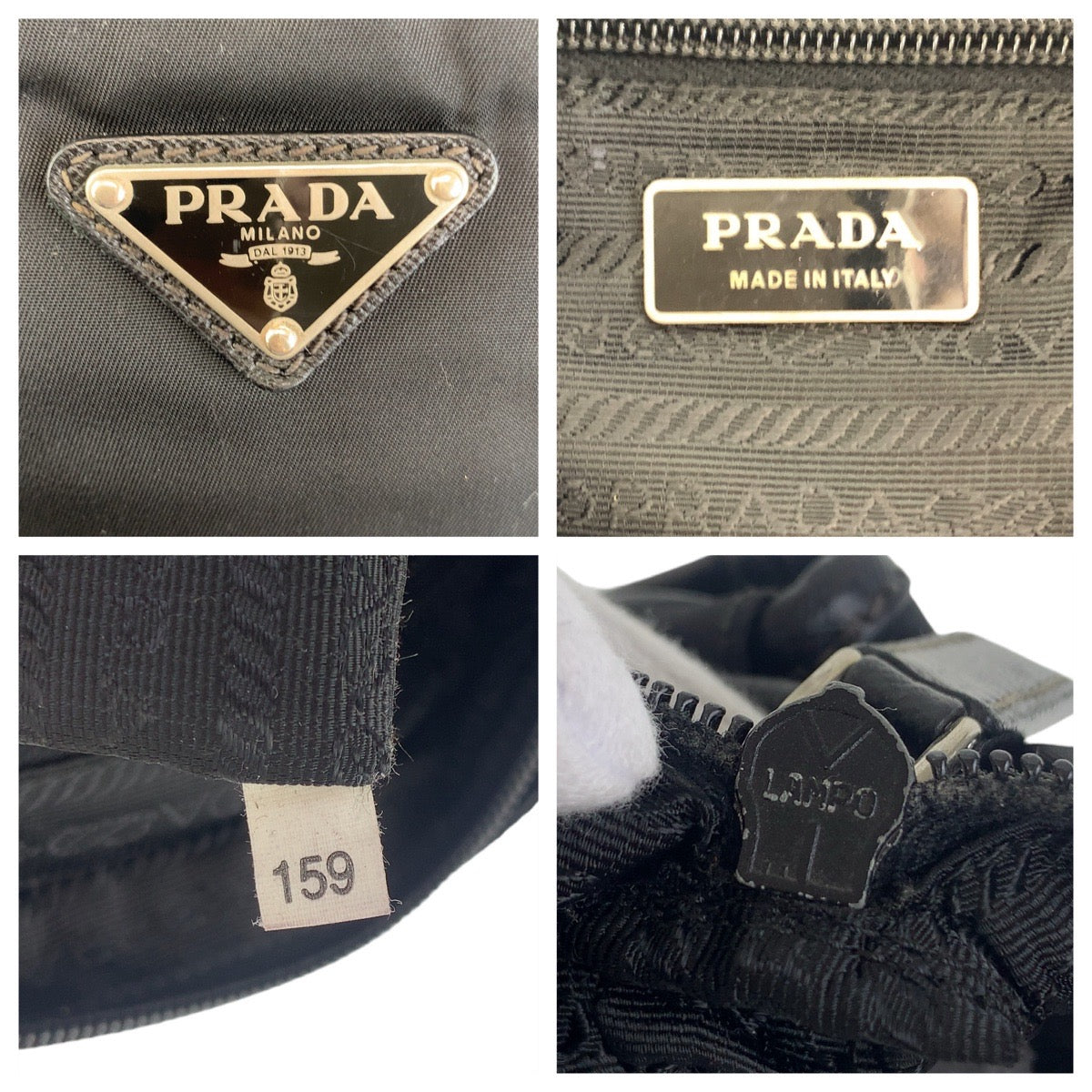 Prada Tessuto Triangle Logo Shoulder Bag