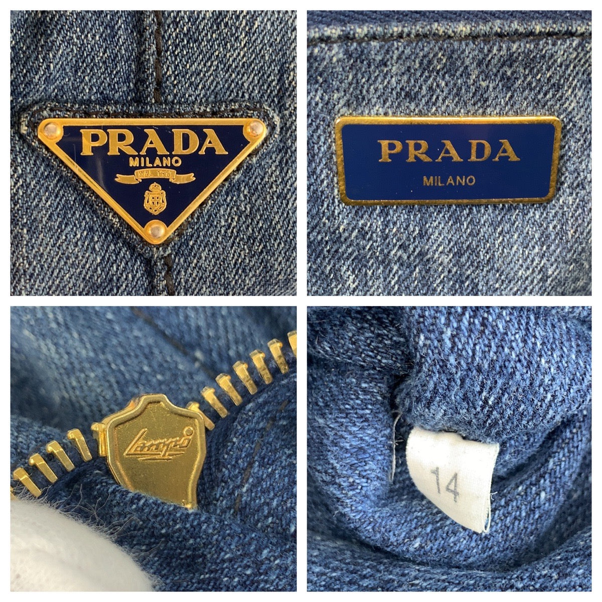 Prada Canapa Canvas Tote Bag
