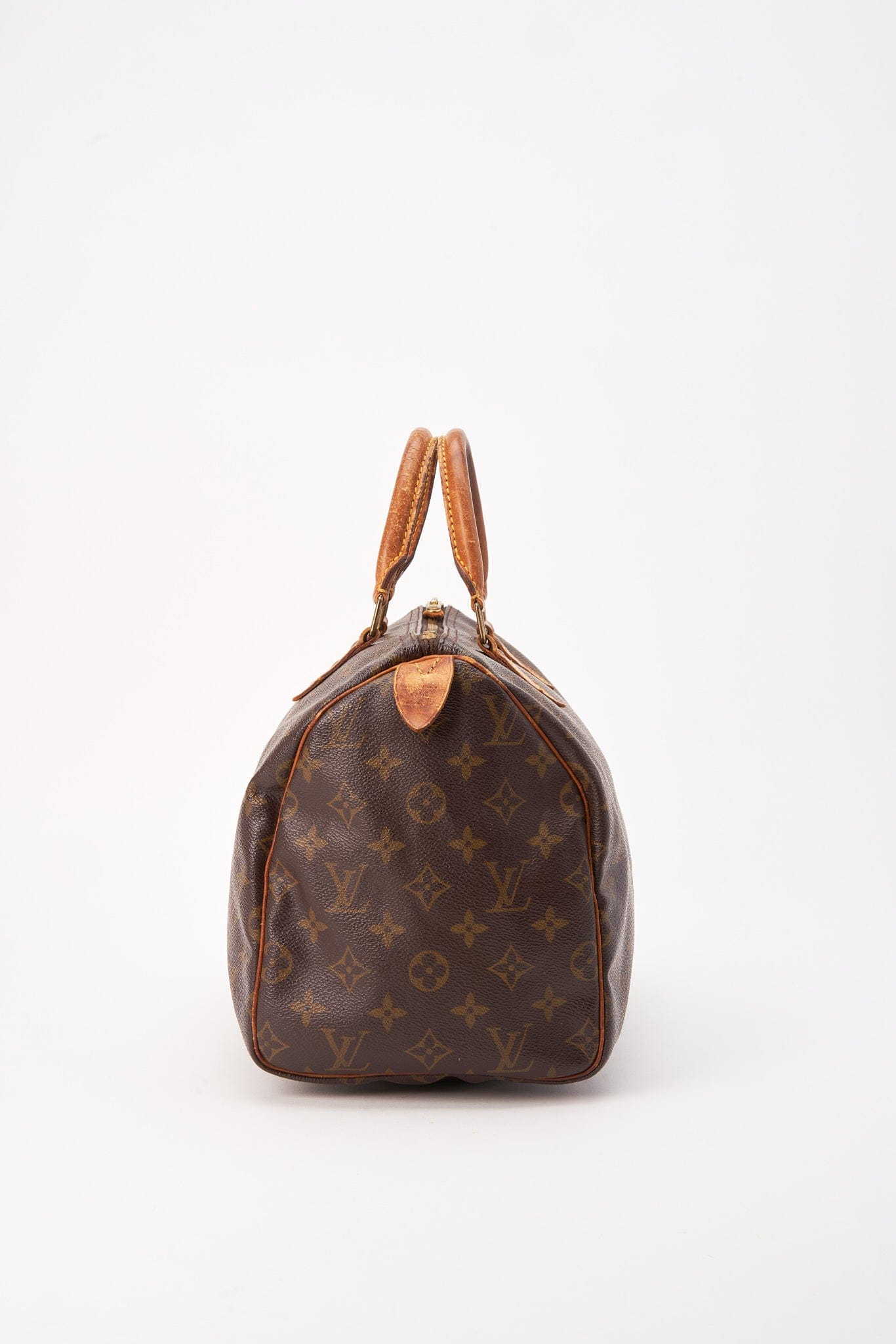 Louis Vuitton 30 Speedy Bag In Brown Monogram Coated Canvas