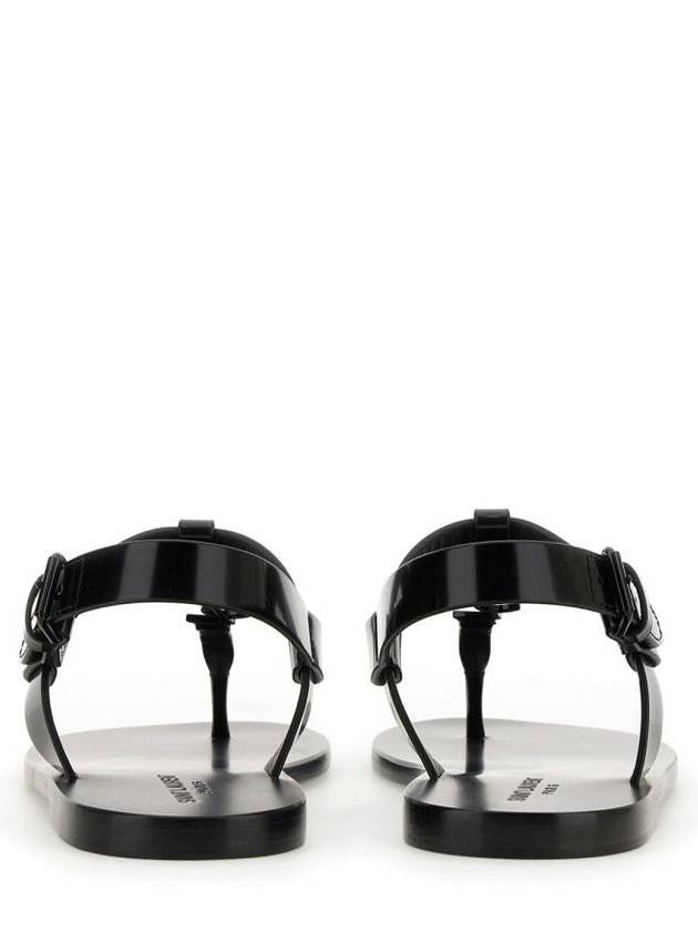 Luxury Saint Laurent Trending 2025 Cassandre Flip Flops Black
