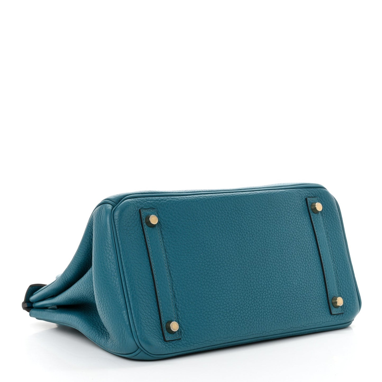 Hermes Taurillon Clemence Birkin 30 Bleu Izmir