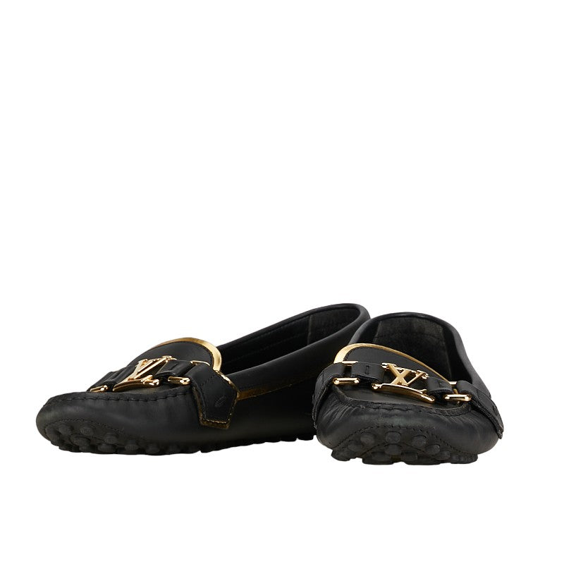 Louis Vuitton Driving Shoes Black G Leather Louis Vuitton