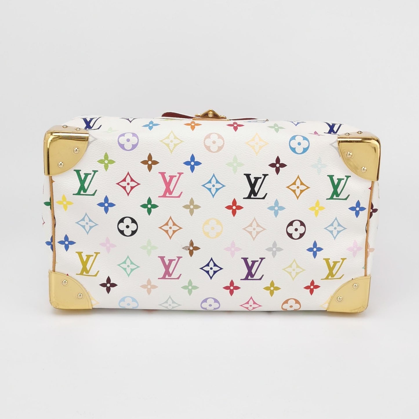 Louis Vuitton x Takashi Murakami Speedy 30 Lock White Multicolor