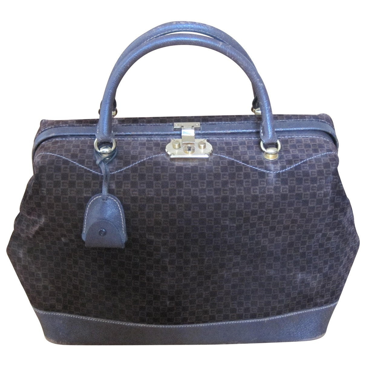 Gucci brown suede travel bag