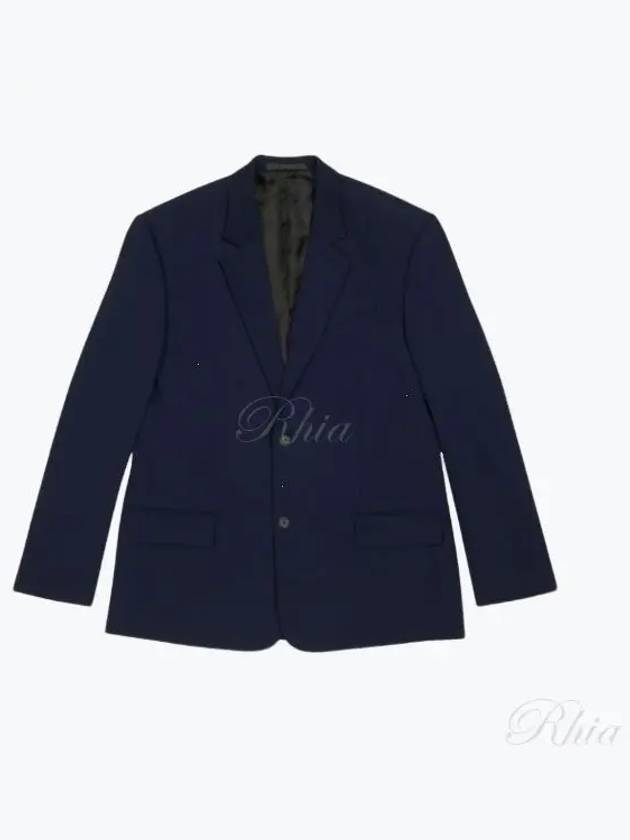 Luxury Balenciaga Trending 2026 Regular Tailored Jacket Navy