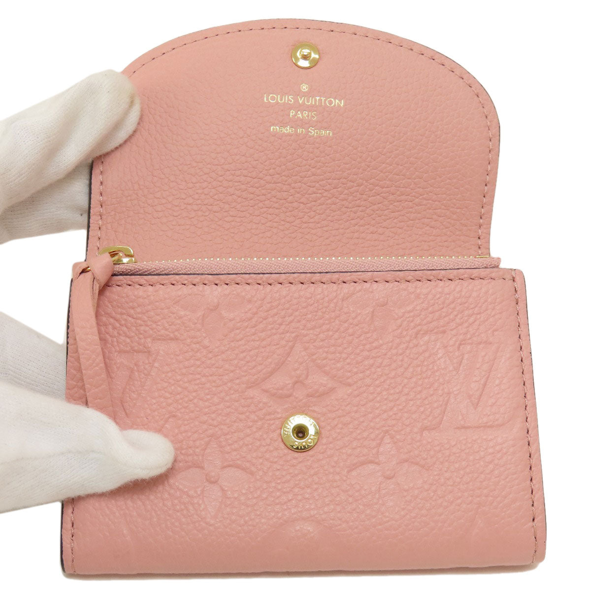 LOUIS VUITTON Coin case M81520 Ann Platt pink Portomone Rosali Rose Poodle Women